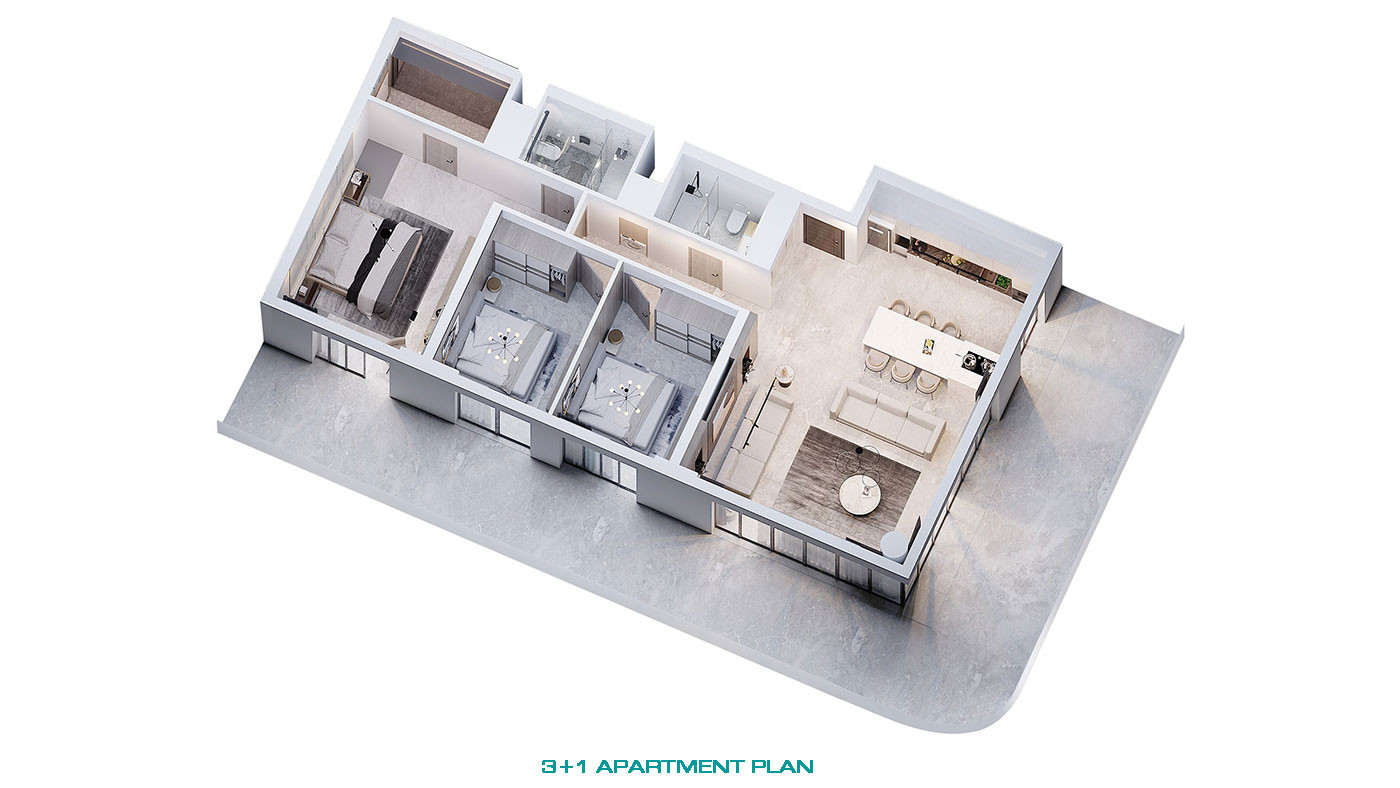 Appartements Front de Mer au Design Ultra-Moderne à Lefke, Gaziveren - 74929