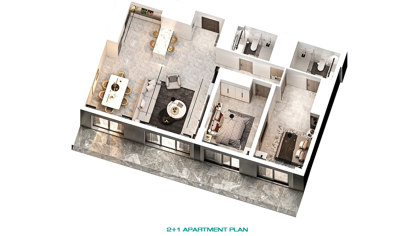 Appartements Front de Mer au Design Ultra-Moderne à Lefke, Gaziveren - 74932