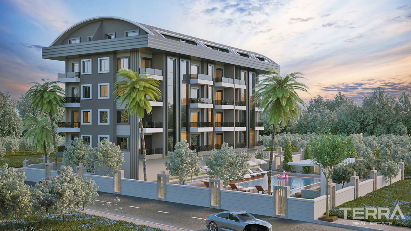 Modernly Designed Ready Aparments Close to Alanya Town Center in Oba - 75228
