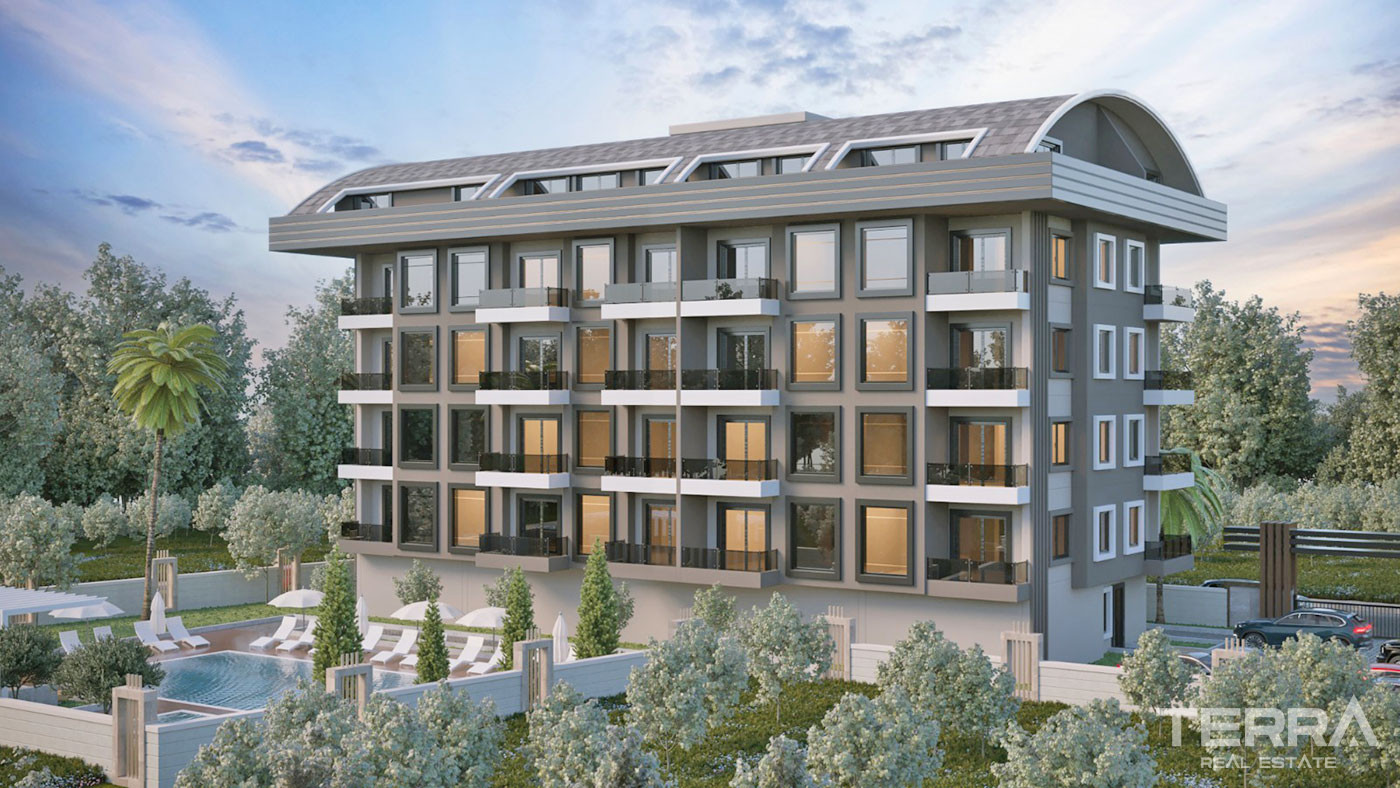 Modernly Designed Ready Aparments Close to Alanya Town Center in Oba - 75232