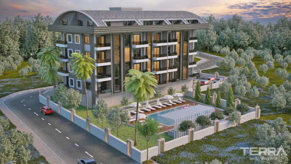 Modernly Designed Ready Aparments Close to Alanya Town Center in Oba