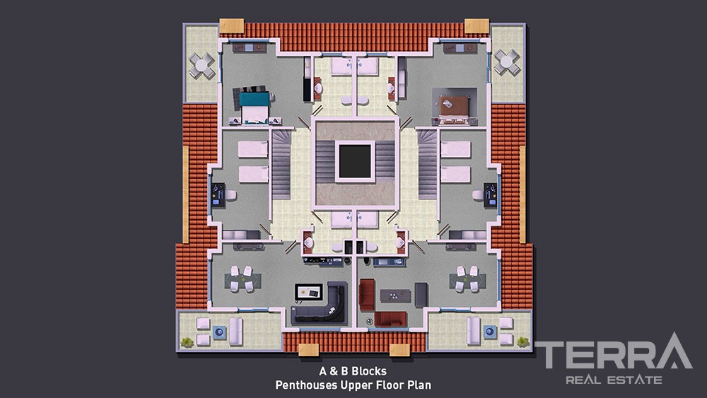 Sun Palace River – Lejligheder til salg i Alanya, Oba - 2590