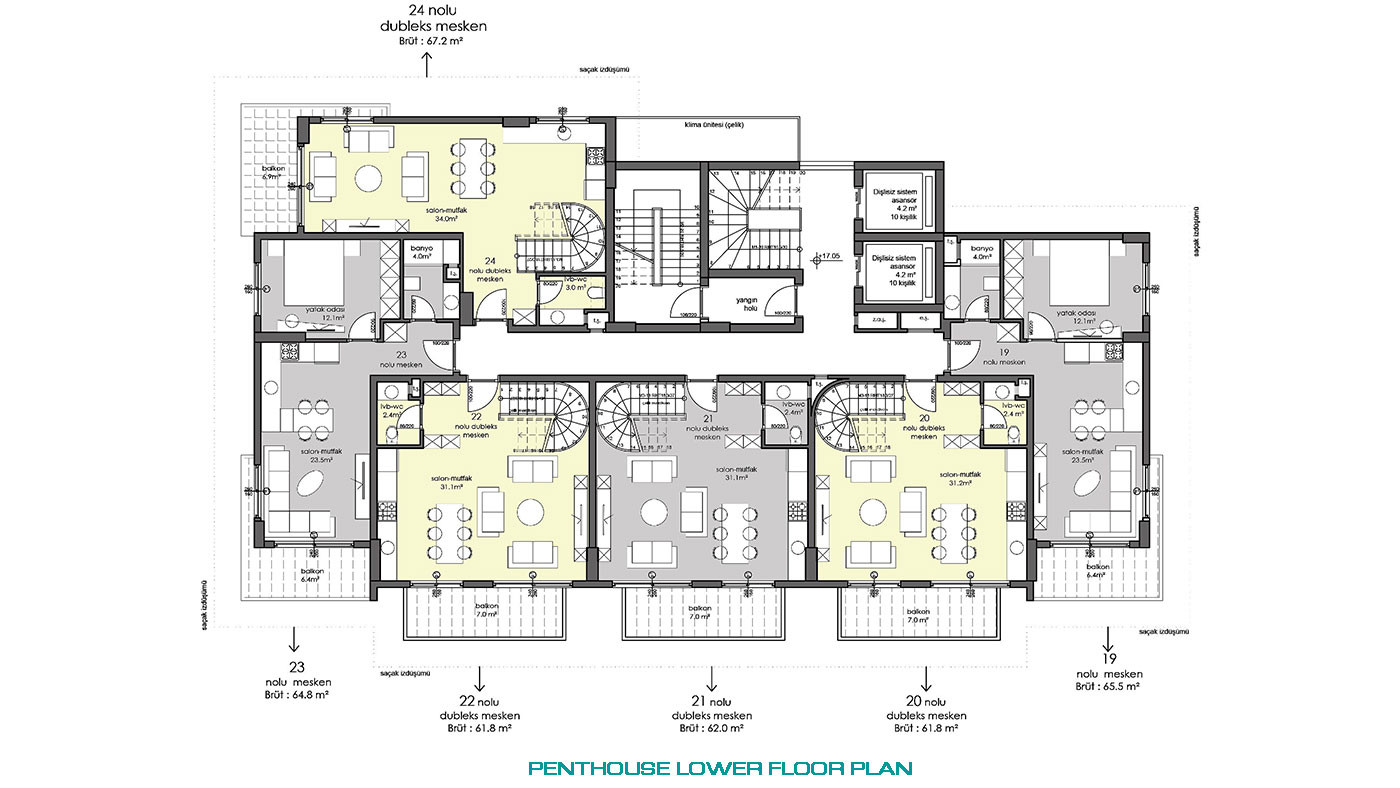 Boutique Complex of Sea View Apartments 100 M from The Beach in Alanya - 75242