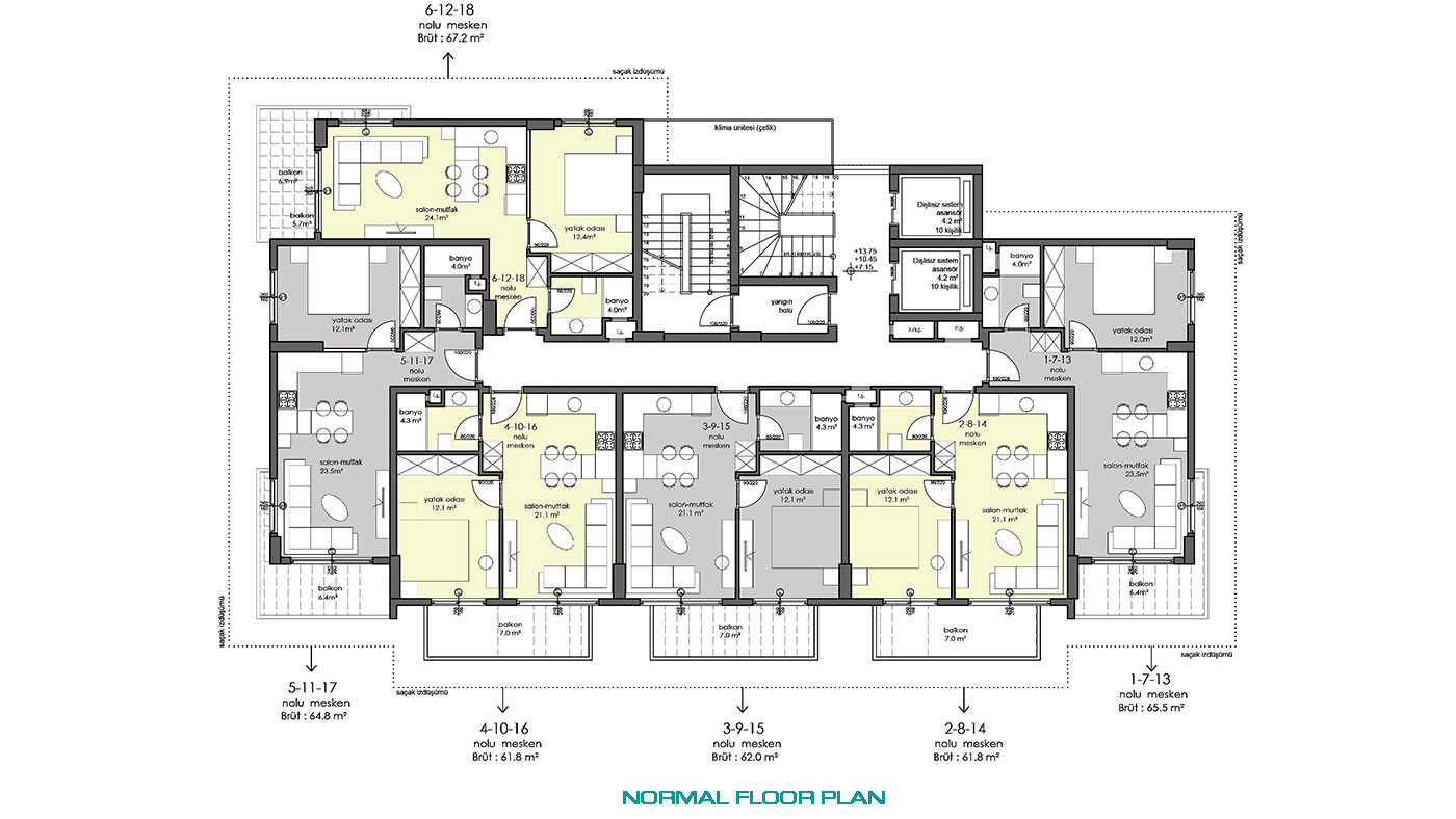 Boutique Complex of Sea View Apartments 100 M from The Beach in Alanya - 75247
