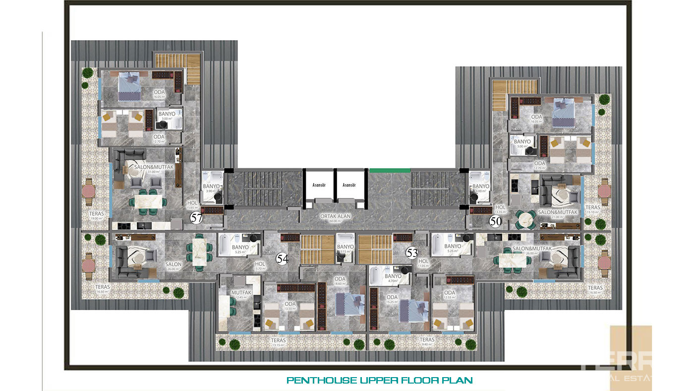 Alanya Payallar'da Doğayla İç İçe Modern ve Rahat Daireler - 75272