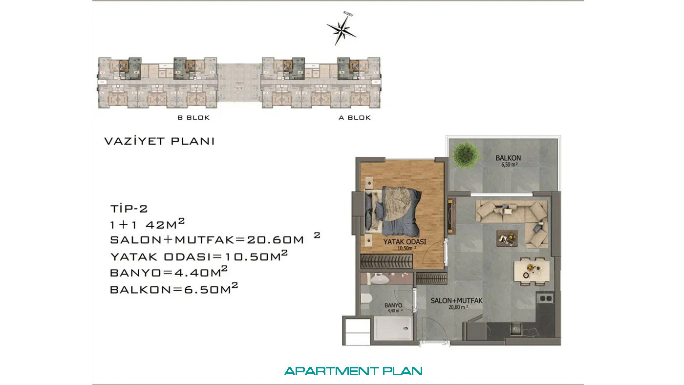 Furnished Flat Surrounded by Pine Forest Offer Luxury Living in Alanya - 75347