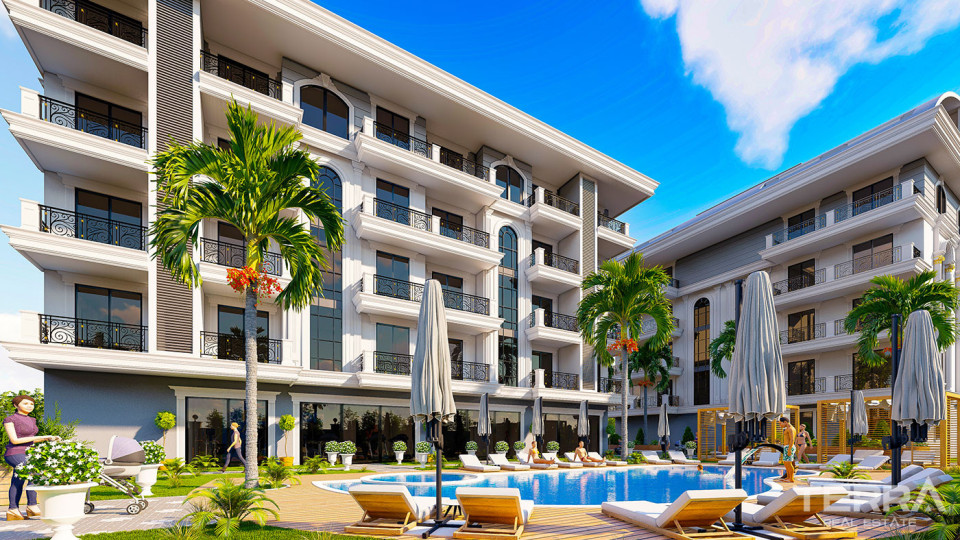 Well Designed Complex of Luxury Flats in Alanya Offers Peaceful Living