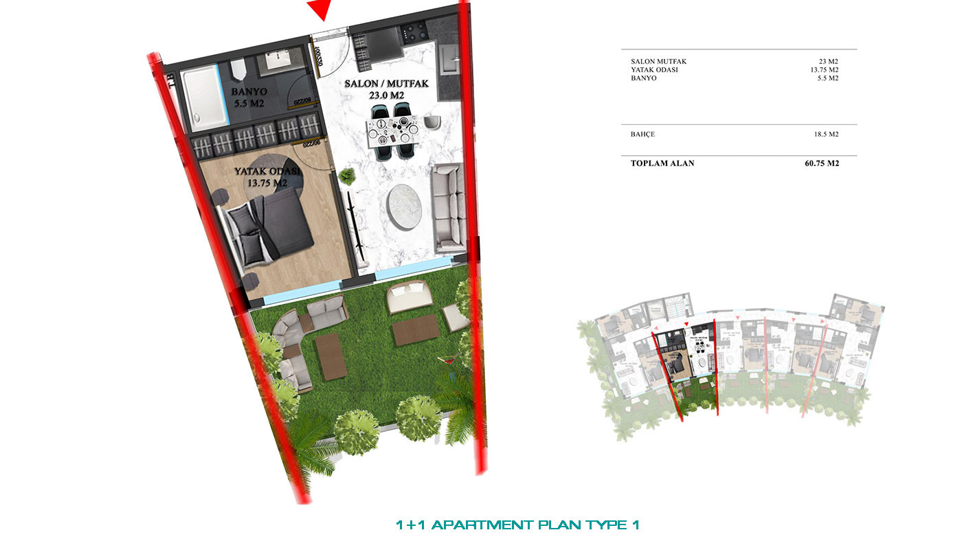 Luxury Apartments for Sale in Oba, Alanya, Turkey - 75386
