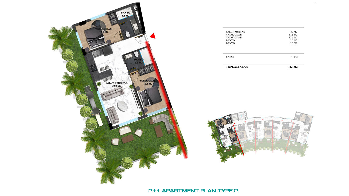 Luxury Apartments for Sale in Oba, Alanya, Turkey - 75389
