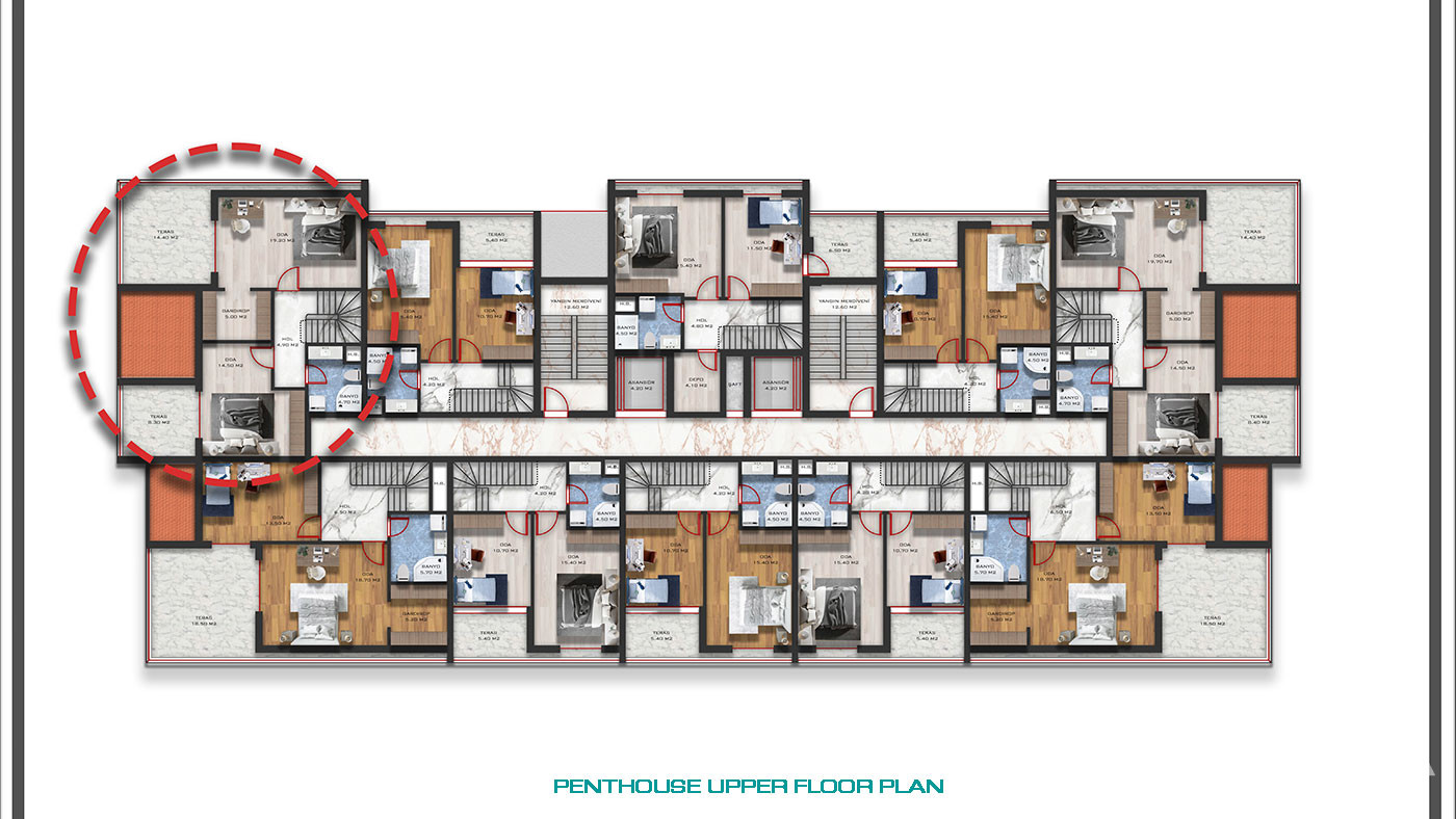 Sophisticated Luxury Flats with Modern Interior Features in Antalya - 75406