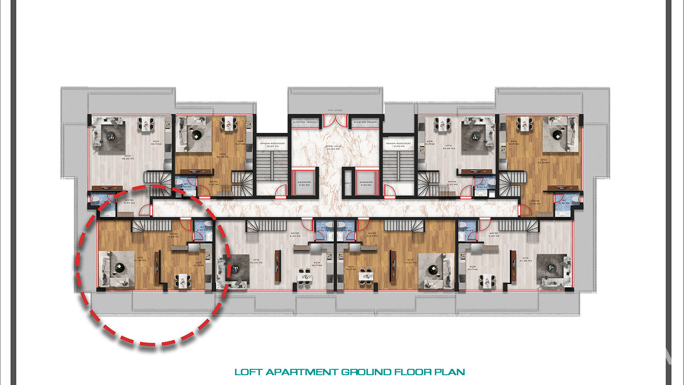 Sophisticated Luxury Flats with Modern Interior Features in Antalya - 75407