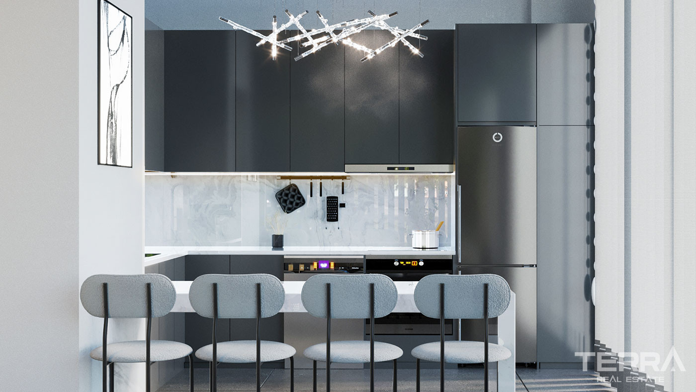 Sophisticated Luxury Flats with Modern Interior Features in Antalya - 75409