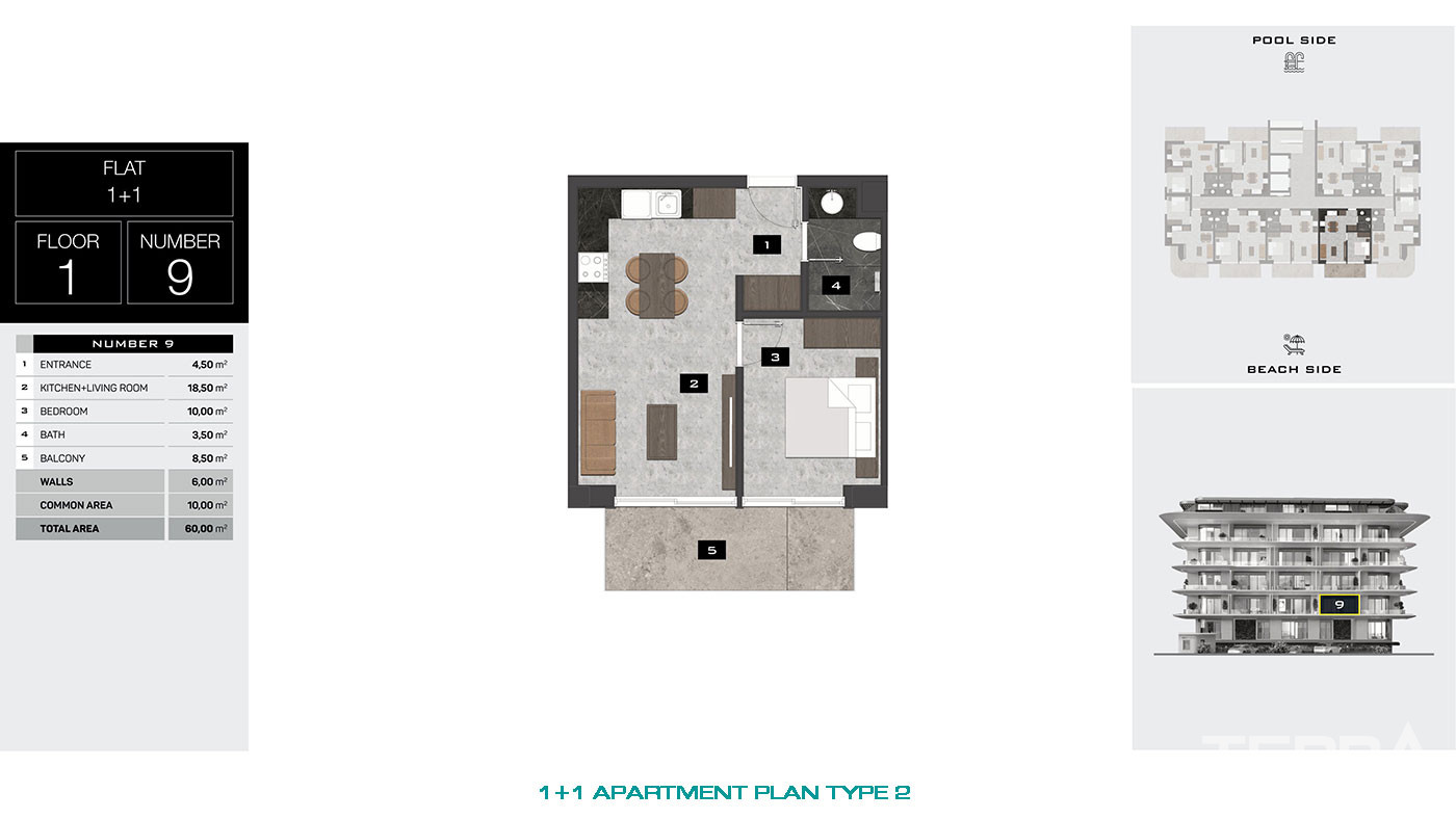 Seafront Apartments for Sale in Alanya, Kestel, Turkey - 75439