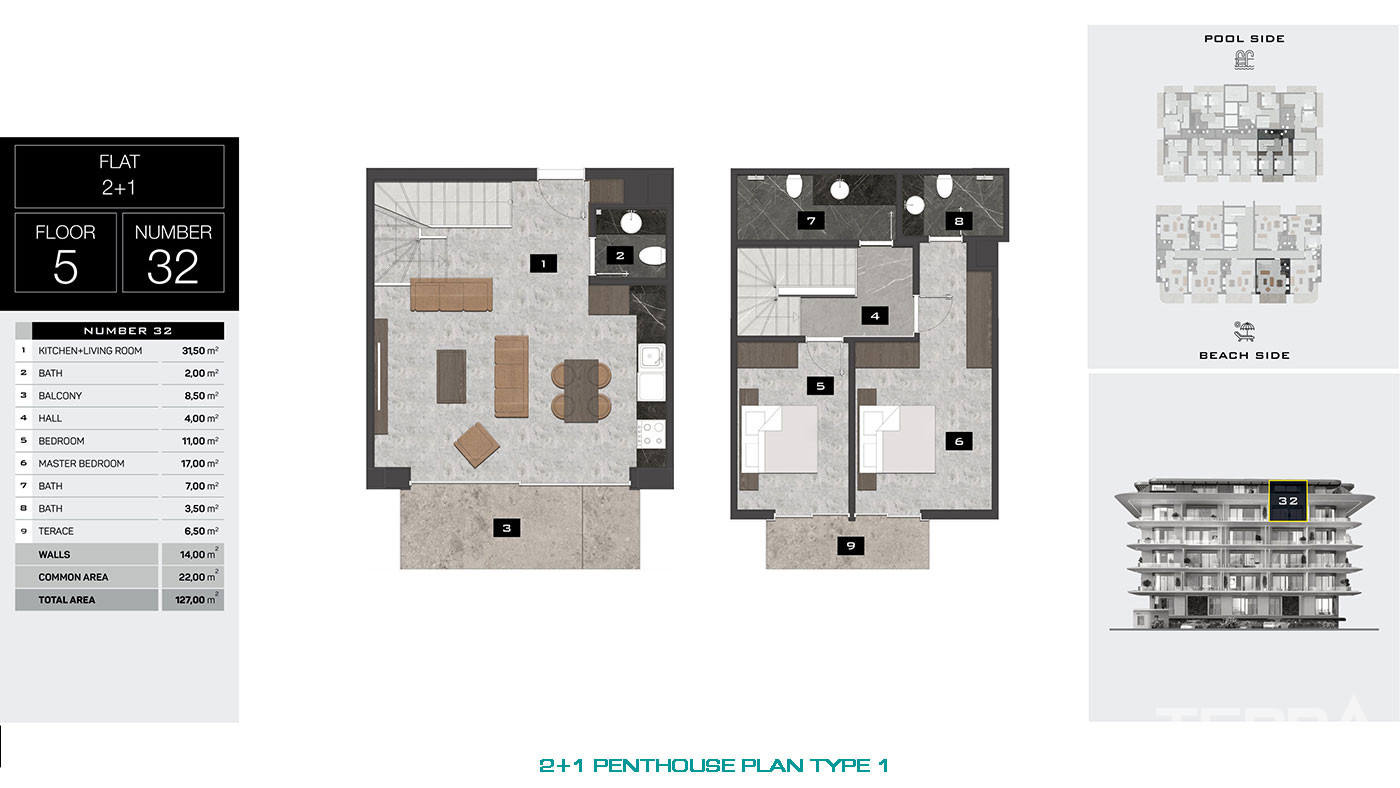 Seafront Apartments for Sale in Alanya, Kestel, Turkey - 75442