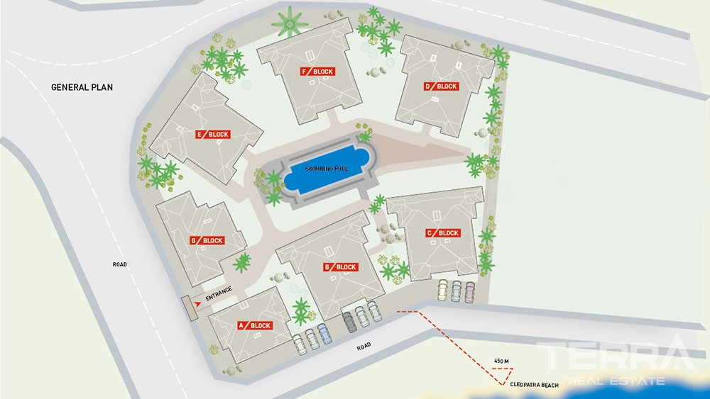 Alanya Apartments in City Center with Proximity to the Beach - 2674