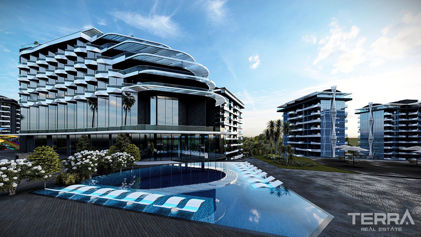 Apartments with 5-Star Hotel Facilities for Sale in Alanya, Turkey - 75644