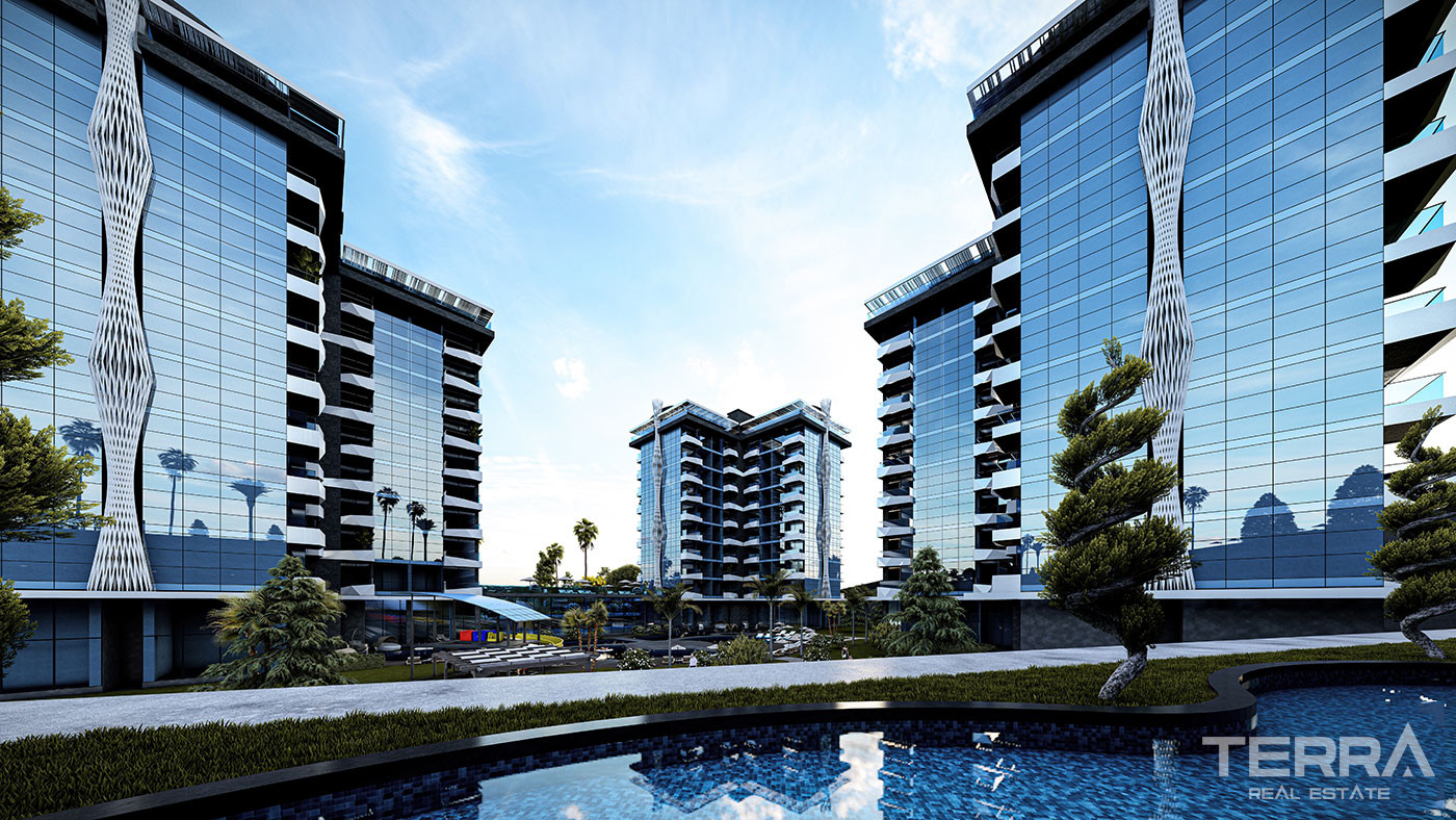 Apartments with 5-Star Hotel Facilities for Sale in Alanya, Turkey - 75645