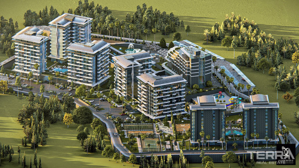 Apartments with 5-Star Hotel Facilities for Sale in Alanya, Turkey