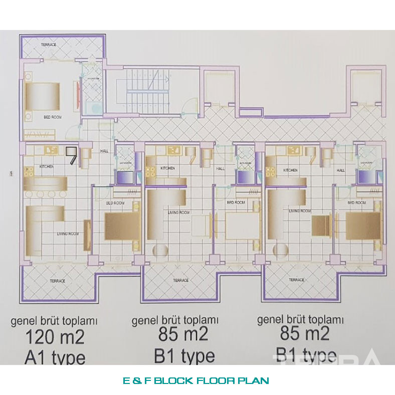 Splendid Sea View Apartments Offering a Luxury Life in Mersin, Erdemli - 75739