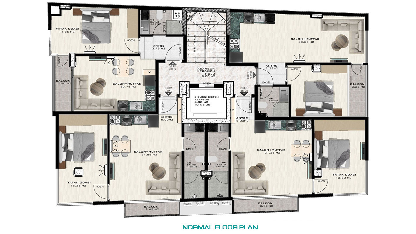 Luxury Living at Central Alanya Apartments Close to the Beach - 75788