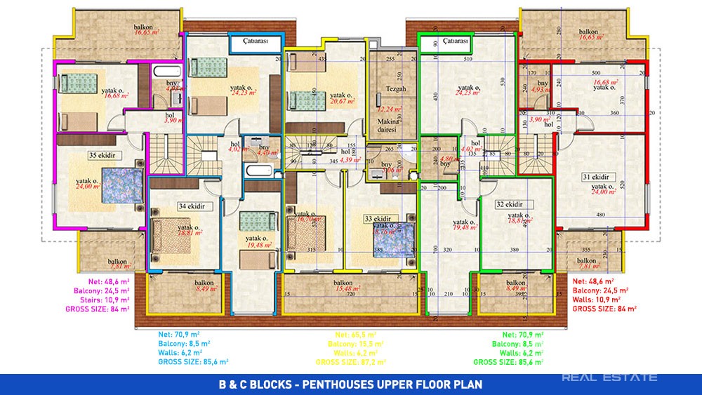 Alanya, Avsallar, Orion Garden'da Satılık Daireler - 2735