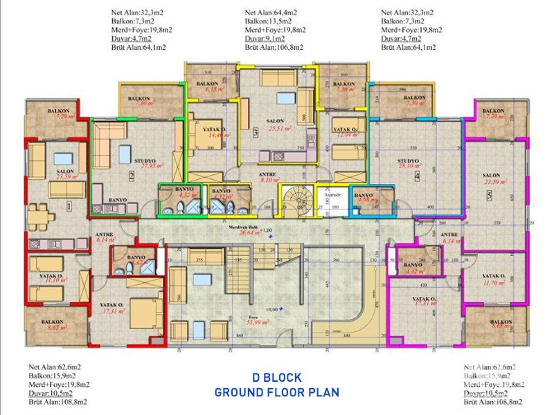 Alanya, Avsallar, Orion Garden'da Satılık Daireler - 2740