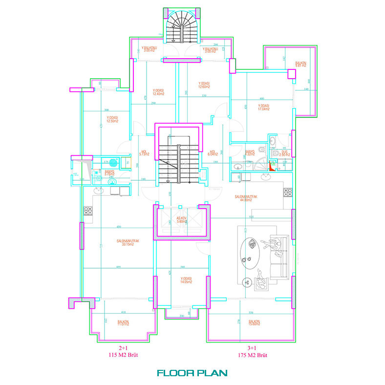 Ready Seafront Apartments Offering High Quality Life in Mersin Erdemli - 75860