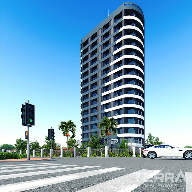 Modernly Designed 1+1 Apartments with Sea View in Mersin, Erdemli - 75891