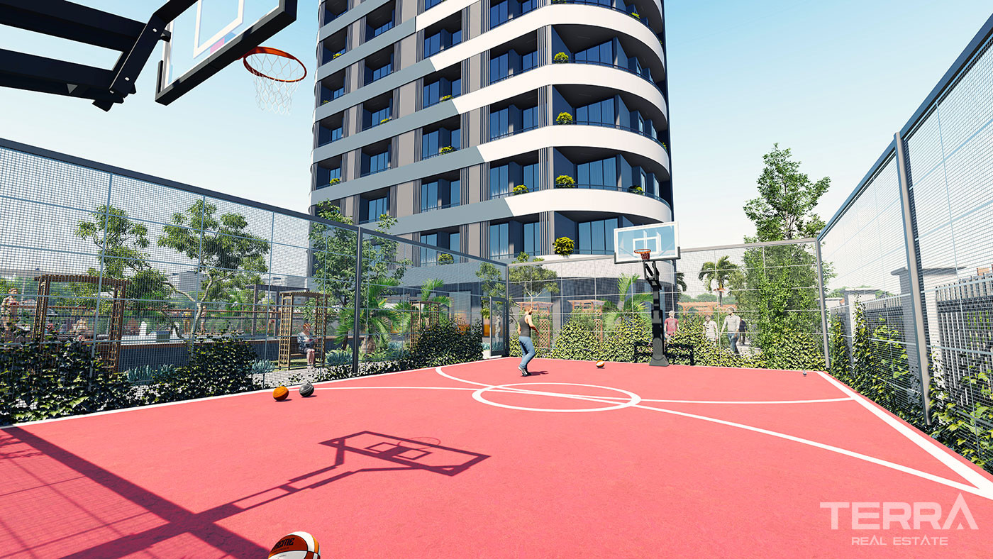 Modernly Designed 1+1 Apartments with Sea View in Mersin, Erdemli - 75895