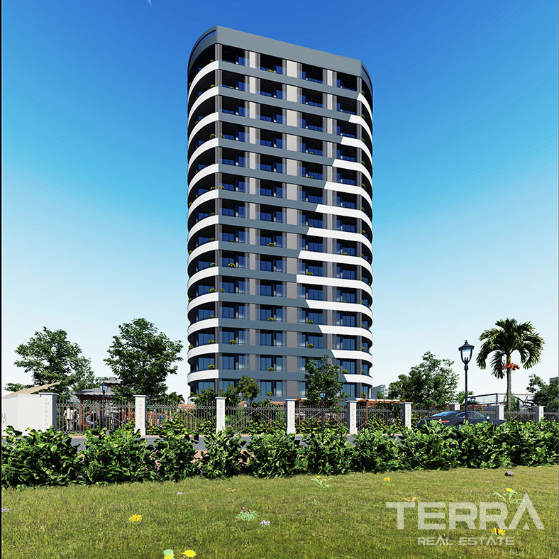 Modernly Designed 1+1 Apartments with Sea View in Mersin, Erdemli - 75894