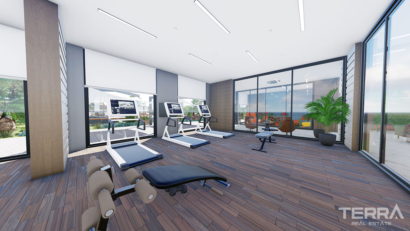 Modernly Designed 1+1 Apartments with Sea View in Mersin, Erdemli - 75908