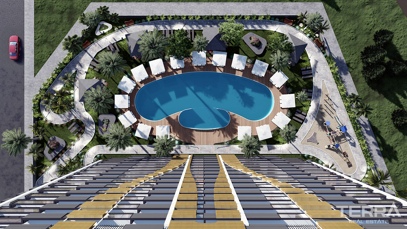 Luxury Flats Close to the Sea and City Center in Mersin, Mezitli - 75918
