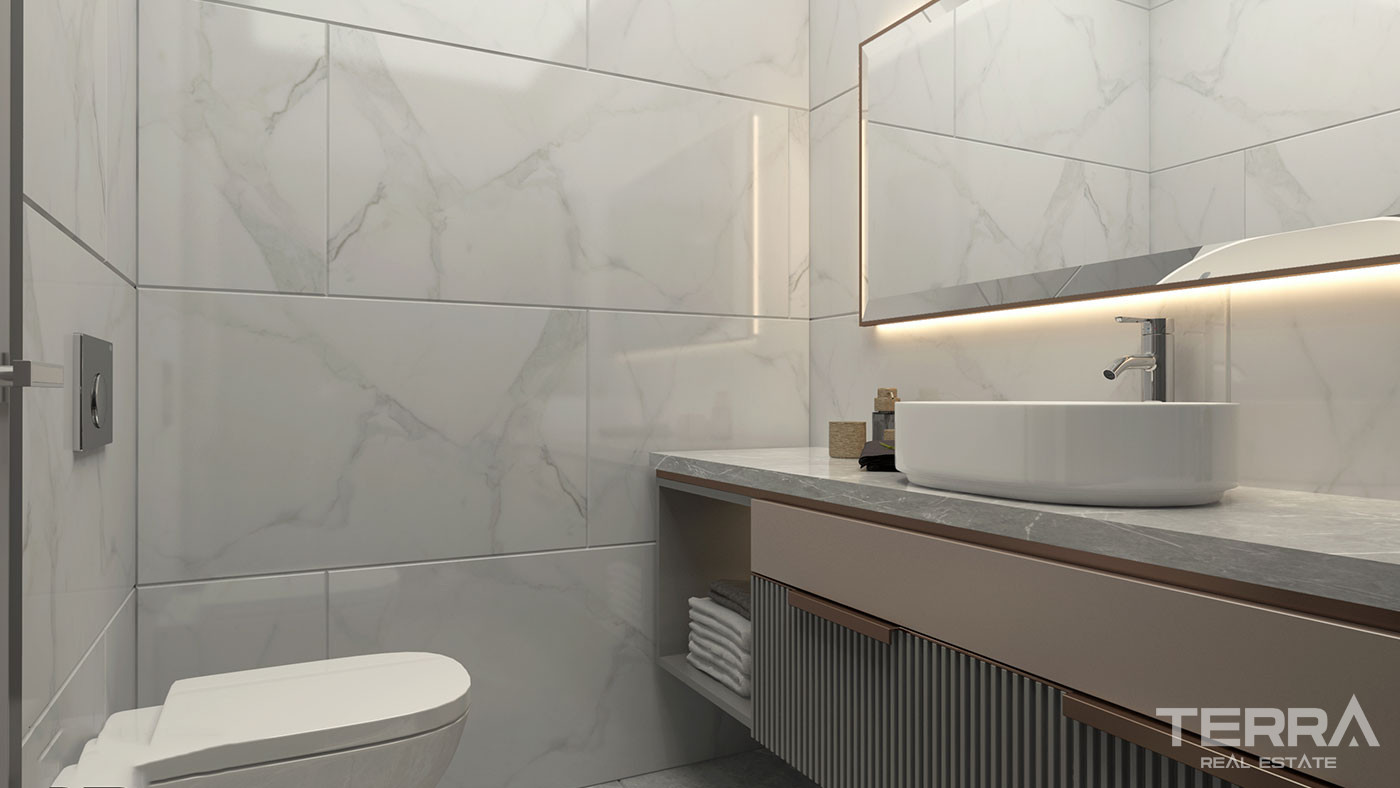 Luxury Flats Close to the Sea and City Center in Mersin, Mezitli - 75924