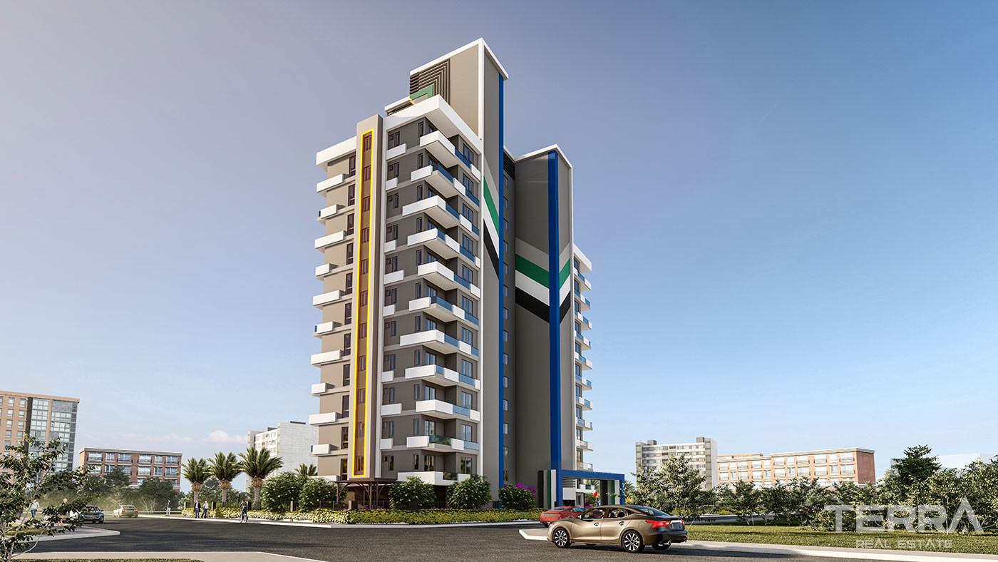 Mersin Apartments mit Meerblick in der Nähe des Stadtzentrums und des Meeres in Mezitli - 75942