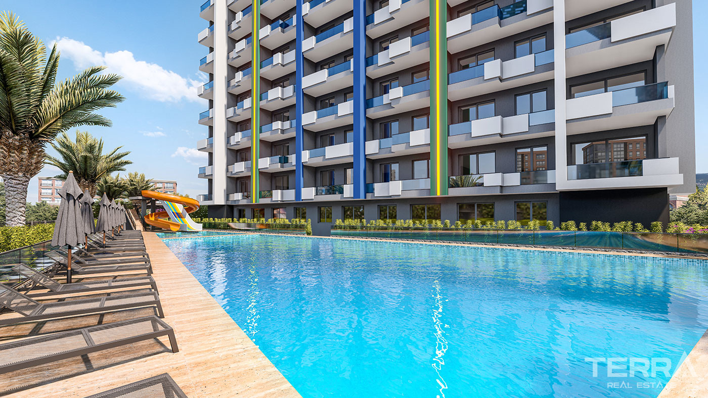 Mersin Apartments mit Meerblick in der Nähe des Stadtzentrums und des Meeres in Mezitli - 75946