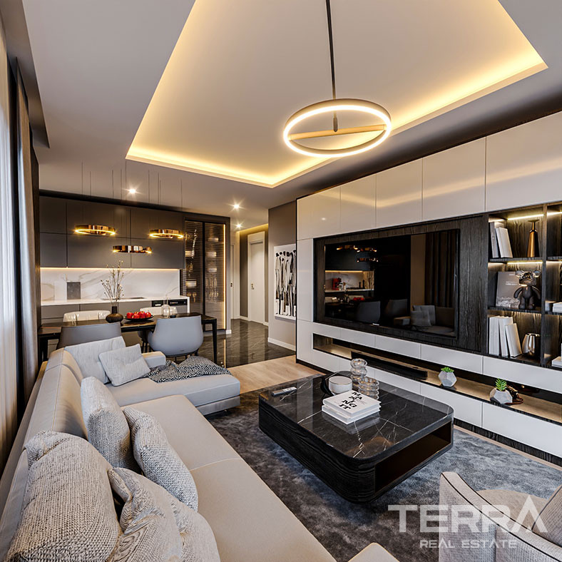 Mersin Apartments mit Meerblick in der Nähe des Stadtzentrums und des Meeres in Mezitli - 75951