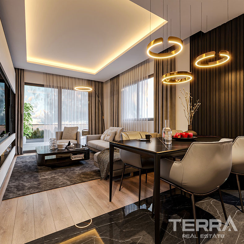 Mersin Apartments mit Meerblick in der Nähe des Stadtzentrums und des Meeres in Mezitli - 75950