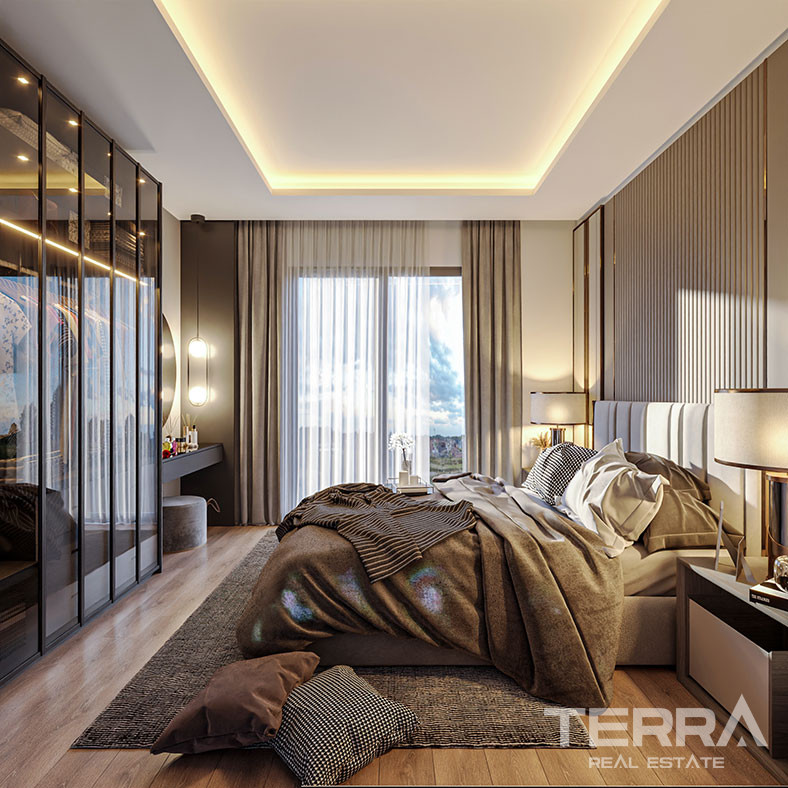 Mersin Apartments mit Meerblick in der Nähe des Stadtzentrums und des Meeres in Mezitli - 75953