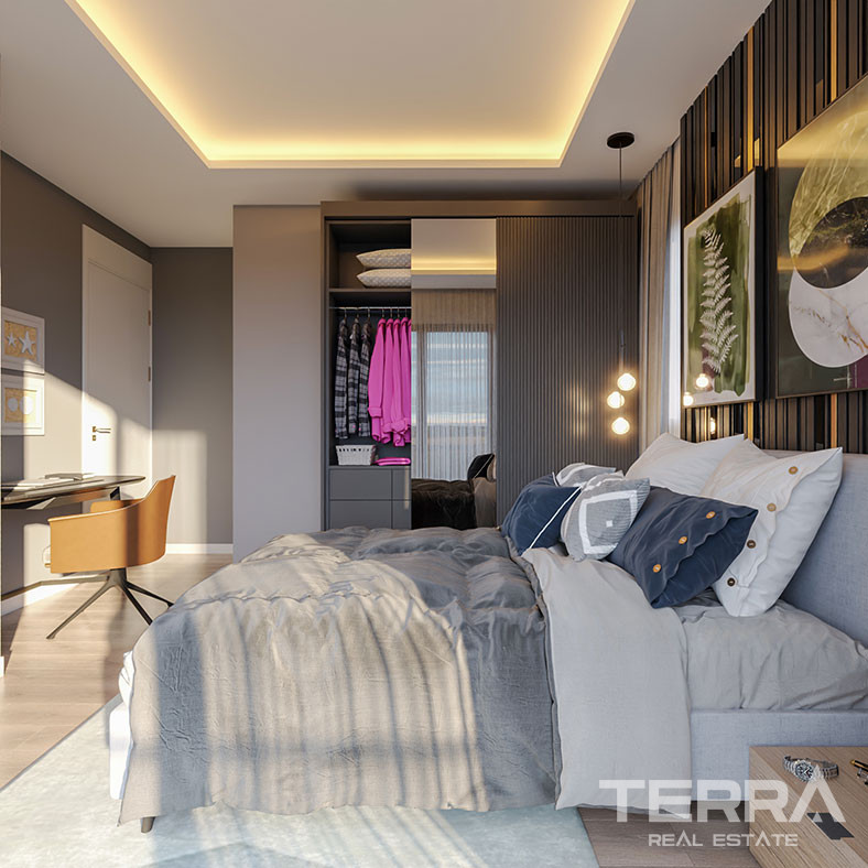 Mersin Apartments mit Meerblick in der Nähe des Stadtzentrums und des Meeres in Mezitli - 75954