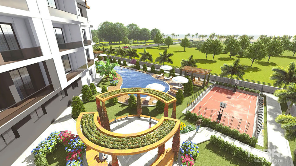New Apartments for Sale in Erdemli, Mersin, 610 m from the Beach