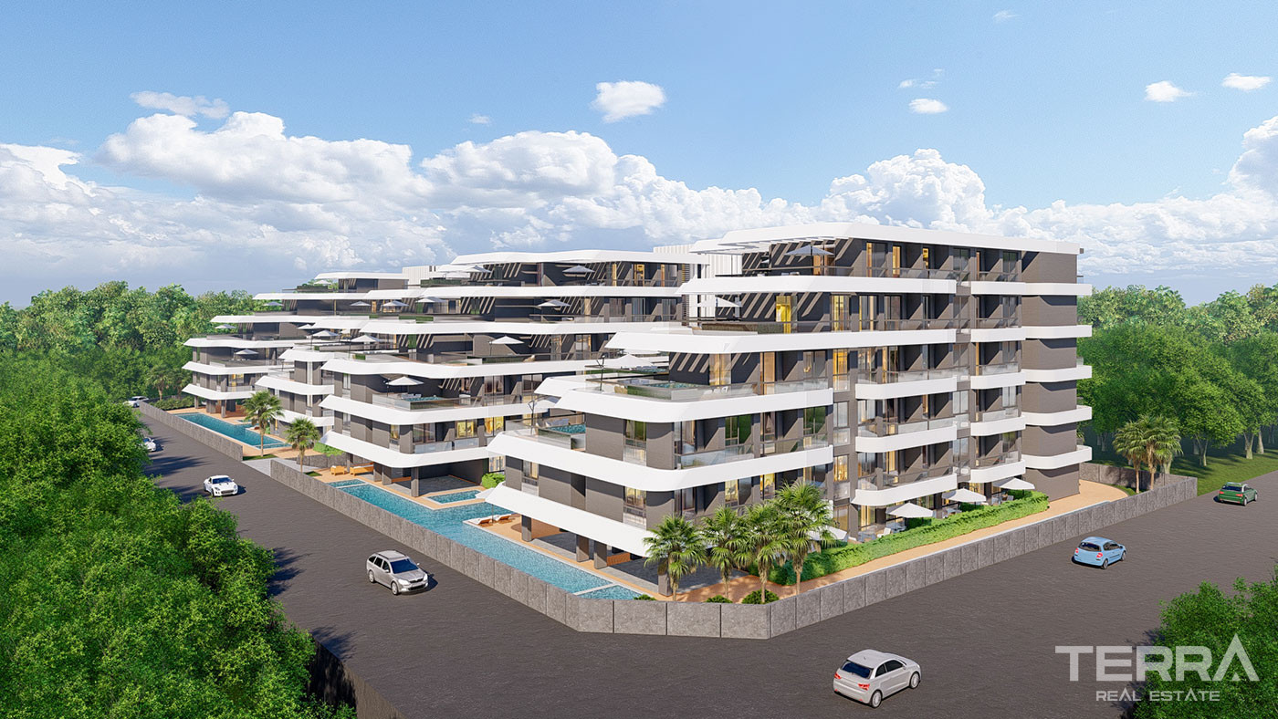 Smartly Designed Luxury Flats in Antalya with Private Beach - 75982