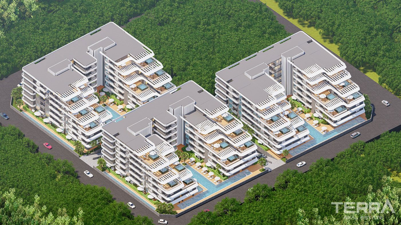 Smartly Designed Luxury Flats in Antalya with Private Beach - 75984