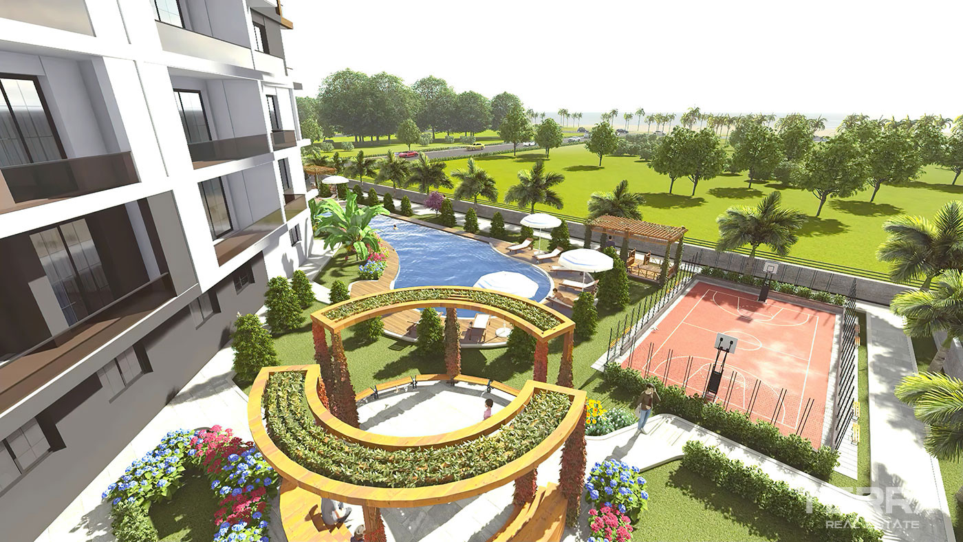 Luxurious Mersin Apartments in Mezitli Offering Many Social Facilities - 76064