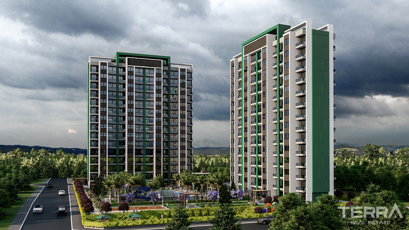 Luxurious Mersin Apartments in Mezitli Offering Many Social Facilities - 76070