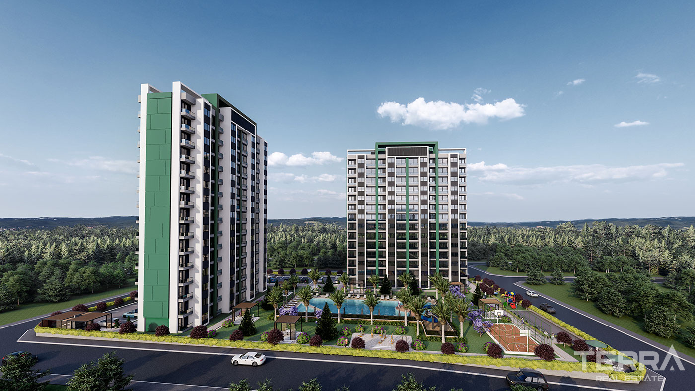 Luxurious Mersin Apartments in Mezitli Offering Many Social Facilities - 76071