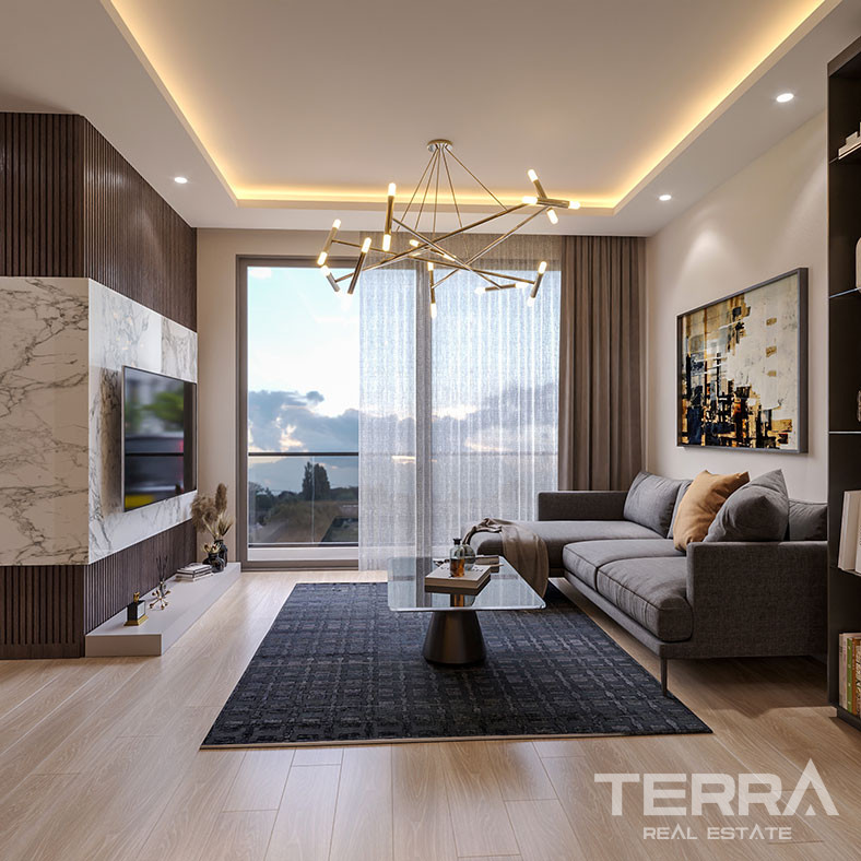 Luxurious Mersin Apartments in Mezitli Offering Many Social Facilities - 76081