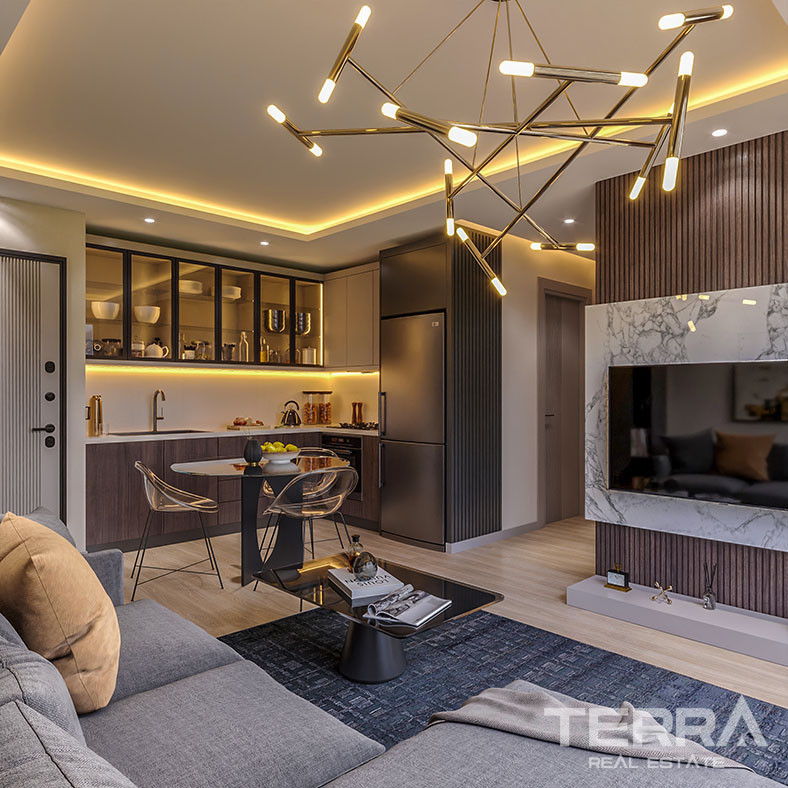 Luxurious Mersin Apartments in Mezitli Offering Many Social Facilities - 76083