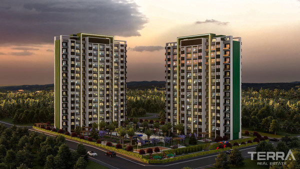 Luxurious Mersin Apartments in Mezitli Offering Many Social Facilities