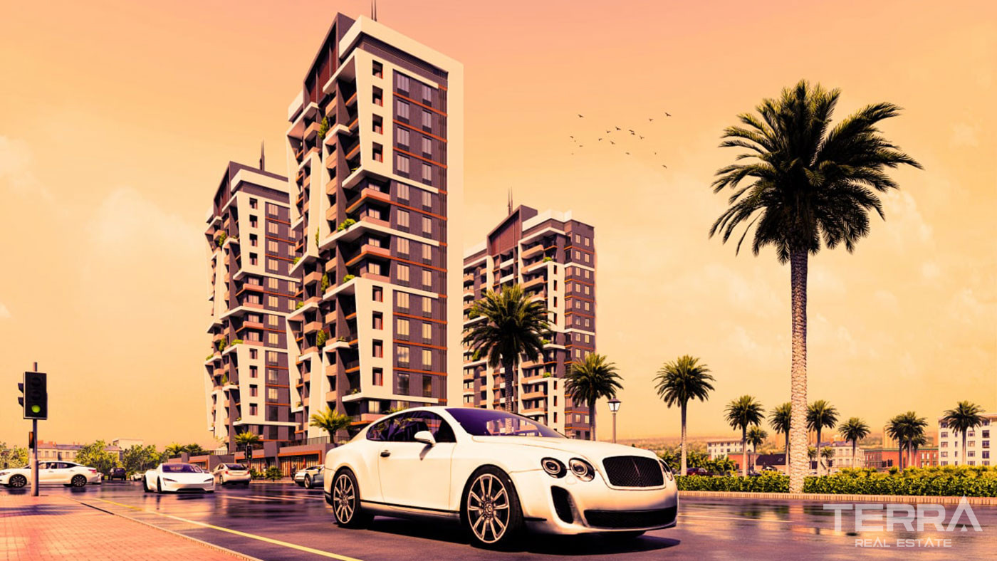 Sea View Flats in Mersin, Mezitli with Many Social Facilities - 76087