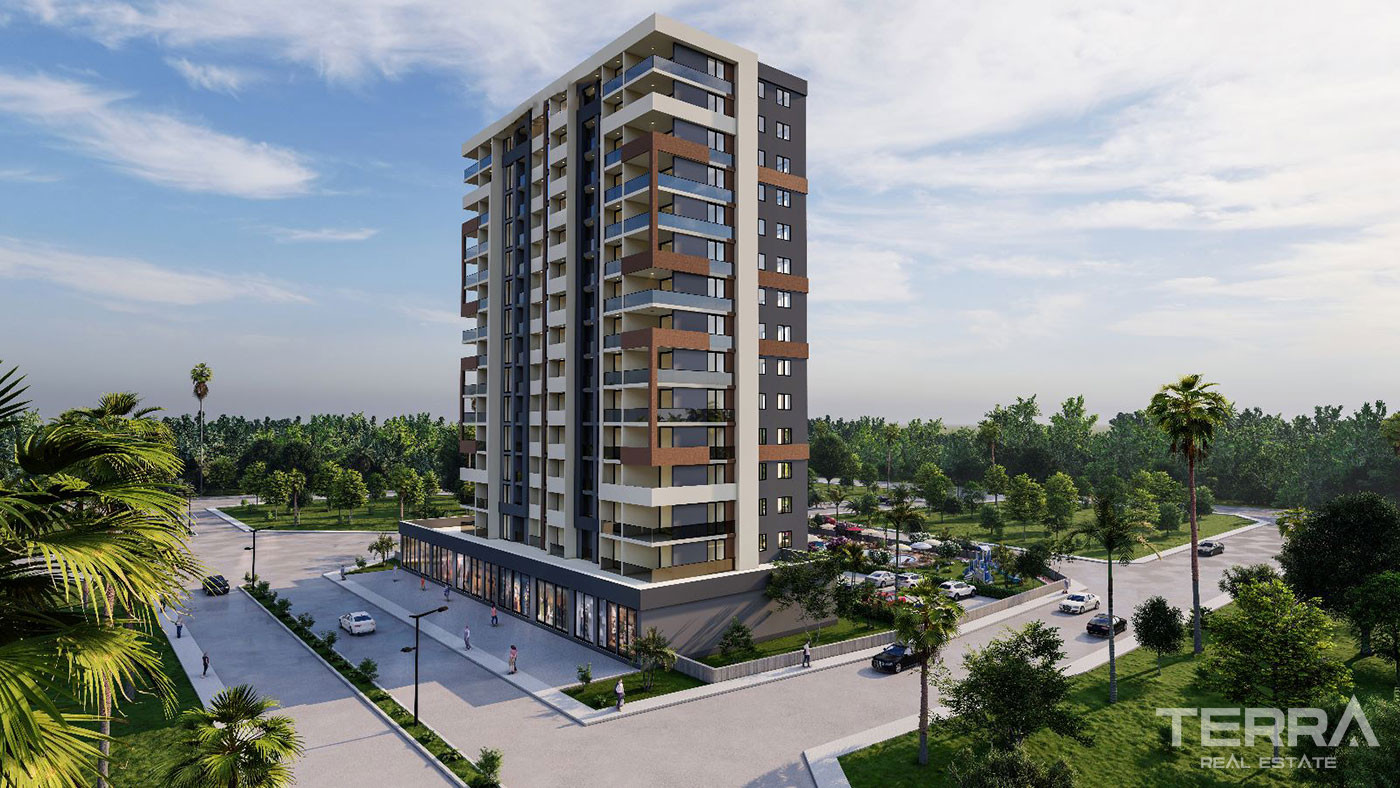 Sea View Apartments in Mersin Mezitli with High Quality Materials - 76219
